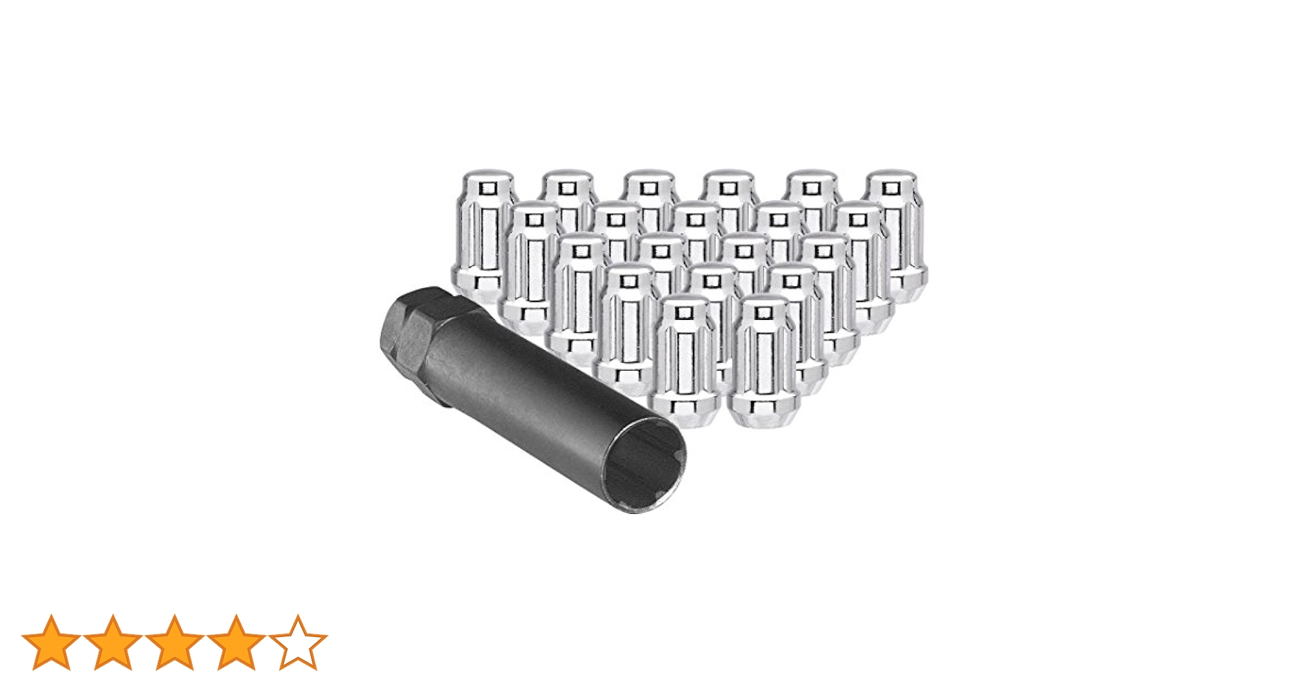 Chrome Spline Drive Tuner Installation Kit (20 Lug Nuts & 1